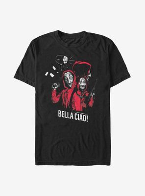 La Casa De Papel Masked Zeppelin Group T-Shirt