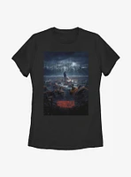 Stranger Things Hopper Pumpkin Poster Womens T-Shirt