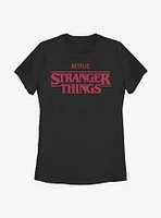 Stranger Things Netflix Logo Womens T-Shirt