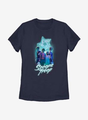 Stranger Things Scoops Troop Womens T-Shirt