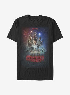 Stranger Things Classic Illustrated Poster T-Shirt