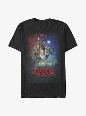 Stranger Things Classic Illustrated Poster T-Shirt