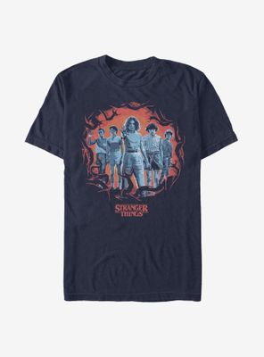 Stranger Things Tonal Eleven Group Pose T-Shirt