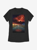 Stranger Things Demogorgon Cloud Poster Womens T-Shirt