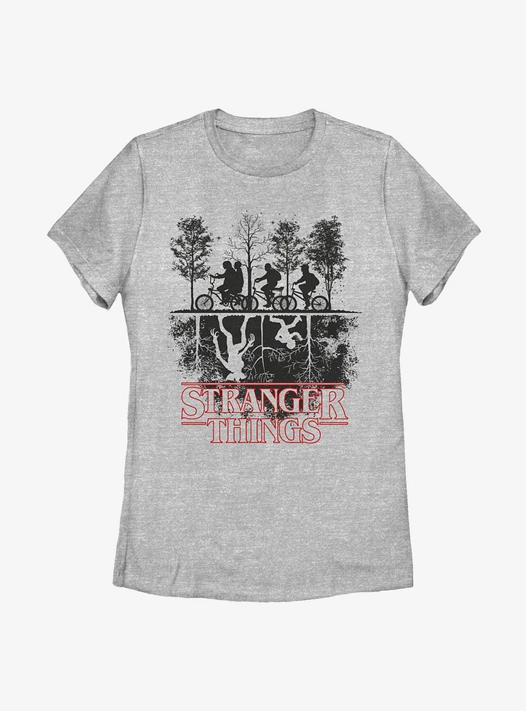Stranger Things Upside Down Womens T-Shirt