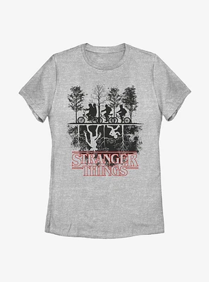 Stranger Things Upside Down Womens T-Shirt