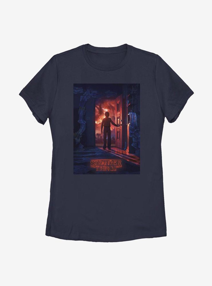 Stranger Things Will Open Door Poster Womens T-Shirt