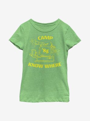 Stranger Things Camp Know Where Youth Girls T-Shirt