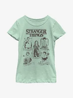 Stranger Things DND Classes Youth Girls T-Shirt