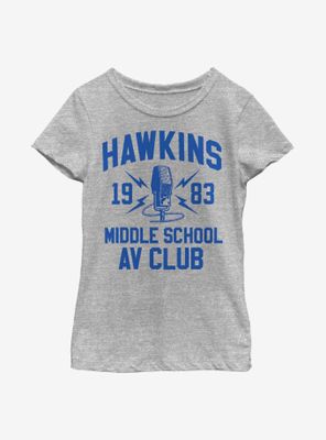 Stranger Things Hawkins AV Club Youth Girls T-Shirt