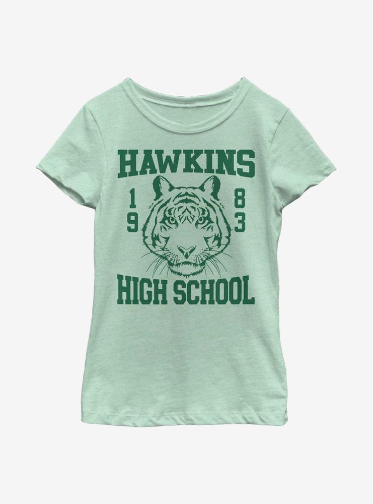 Stranger Things Hawkins High Tiger 1983 Youth Girls T-Shirt