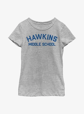 Stranger Things Hawkins Mid School Youth Girls T-Shirt