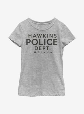 Stranger Things Hawkins Police Department Youth Girls T-Shirt