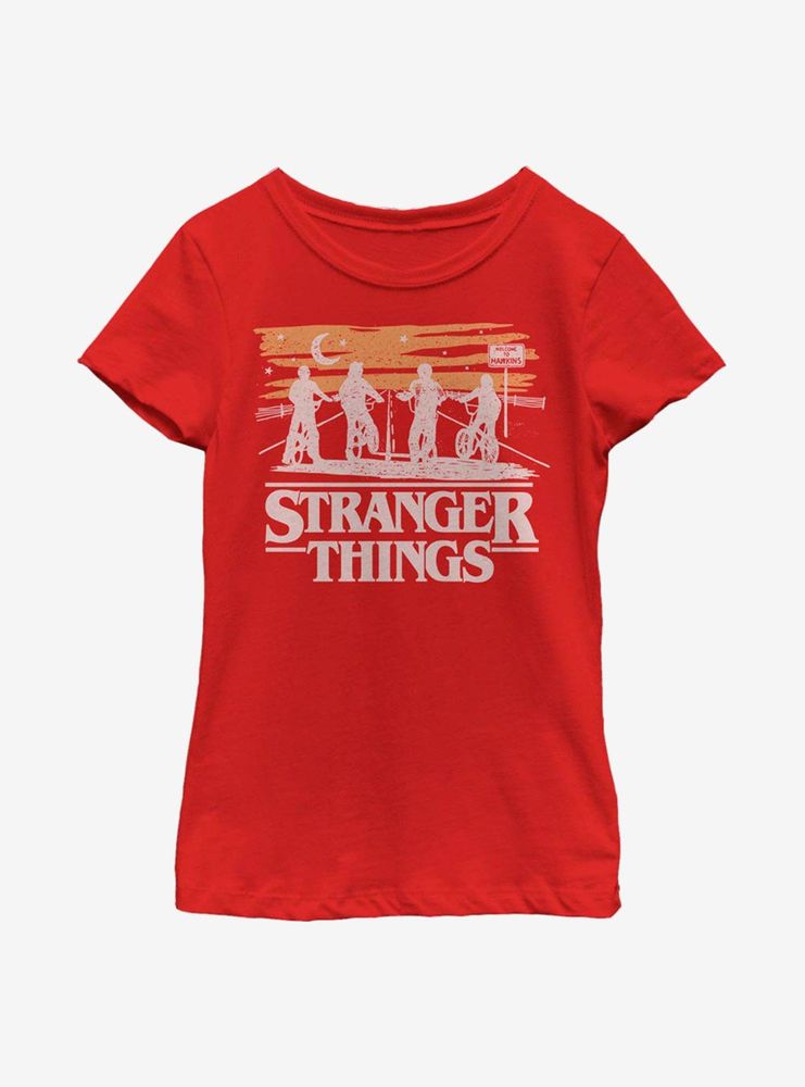 Stranger Things Jank Drawing Youth Girls T-Shirt