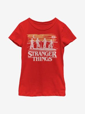 Stranger Things Jank Drawing Youth Girls T-Shirt