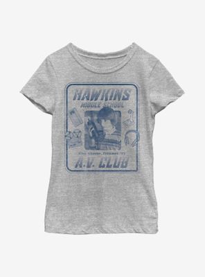 Stranger Things Mike Hawkins AV President Youth Girls T-Shirt