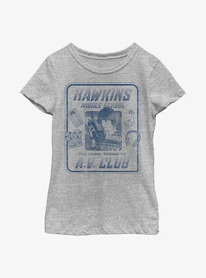 Stranger Things Mike Hawkins AV President Youth Girls T-Shirt