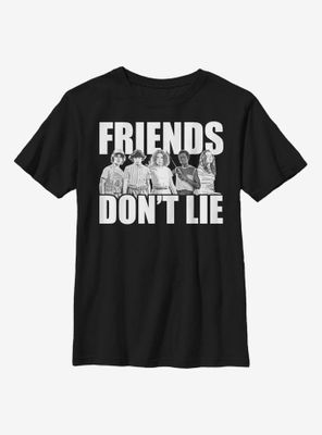 Stranger Things Cast Friends Don't Lie Youth T-Shirt