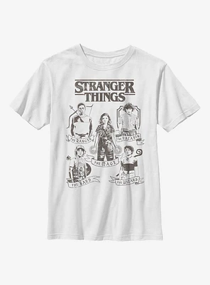 Stranger Things DND Classes Youth T-Shirt