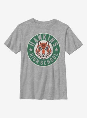 Stranger Things Hawkins High Tiger Emblem Youth T-Shirt