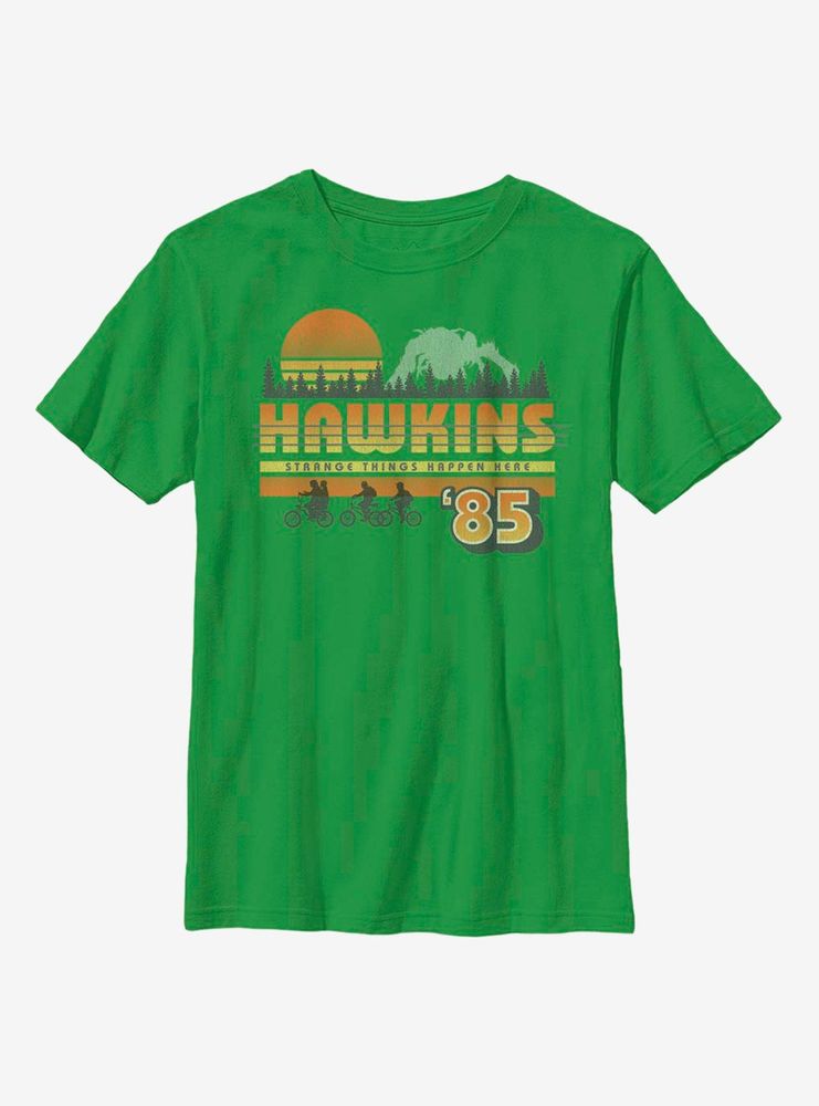 Stranger Things Hawkins Vintage Sunsnet Youth T-Shirt