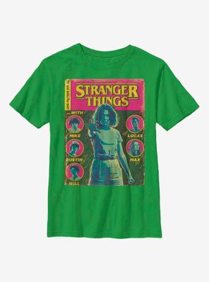 Stranger Things Classic Comic Cover Youth T-Shirt