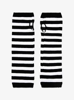 Black & White Stripe Arm Warmers