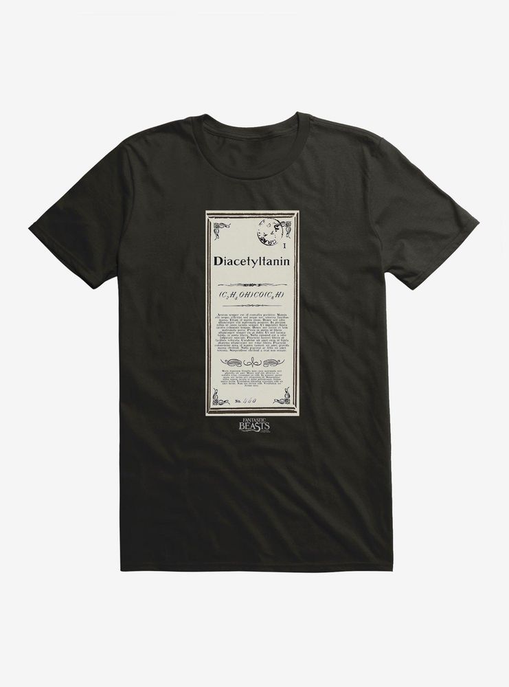 Fantastic Beasts Herbology Diacetyltanin Script T-Shirt