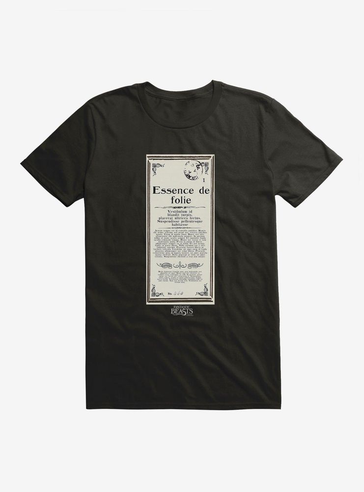 Fantastic Beasts Herbology Essence de Folie Script T-Shirt