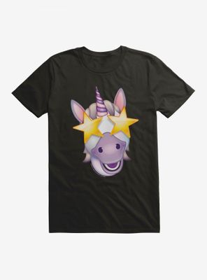 Emoji Unicorn Starry Eyes T-Shirt