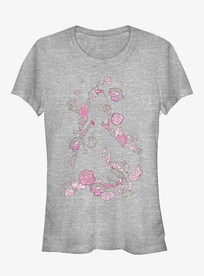 Disney Beauty And The Beast Belle Silhouette Girls T-Shirt