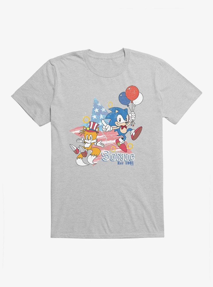 Sonic The Hedgehog Tails Fourth Of July T-Shirt