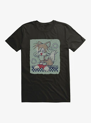Sonic The Hedgehog Paper Tails Pose T-Shirt