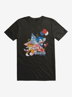 Sonic The Hedgehog Tails Fourth Of July T-Shirt