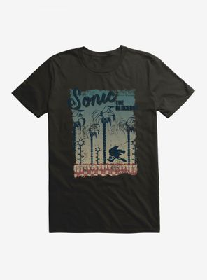 Sonic The Hedgehog Bohemian Run Scenery T-Shirt