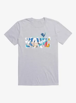 Sonic The Hedgehog Summer Surf Script T-Shirt
