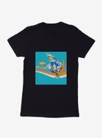 Sonic The Hedgehog Summer Surf Womens T-Shirt