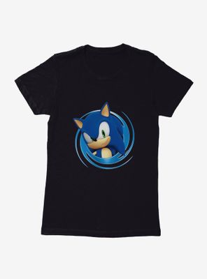 Sonic The Hedgehog 3-D Close Up Womens T-Shirt