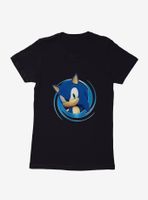 Sonic The Hedgehog 3-D Close Up Womens T-Shirt
