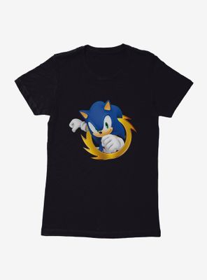 Sonic The Hedgehog 3-D Dash Womens T-Shirt