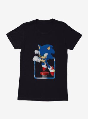 Sonic The Hedgehog 3-D Spring Bounce Womens T-Shirt