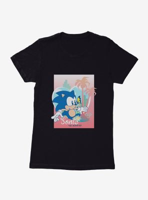 Sonic The Hedgehog Summer Butterfly Womens T-Shirt