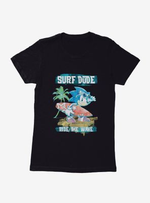Sonic The Hedgehog Surf Dude Womens T-Shirt