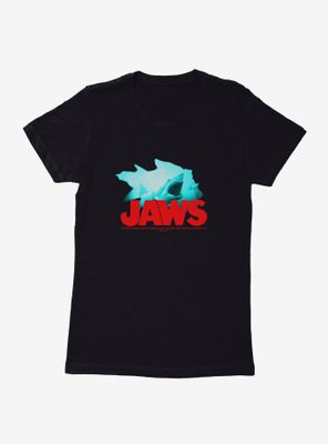 Jaws Swim And Eat Quote Womens T-Shirt
