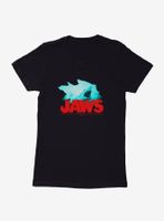 Jaws Swim And Eat Quote Womens T-Shirt