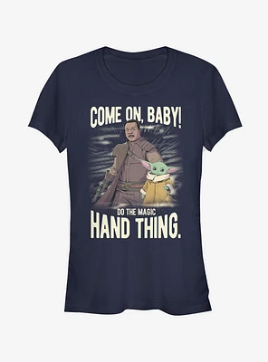 Star Wars The Mandalorian Hand Thing Girls T-Shirt