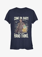 Star Wars The Mandalorian Hand Thing Girls T-Shirt