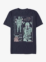 Star Wars The Mandalorian Mando Info Back T-Shirt