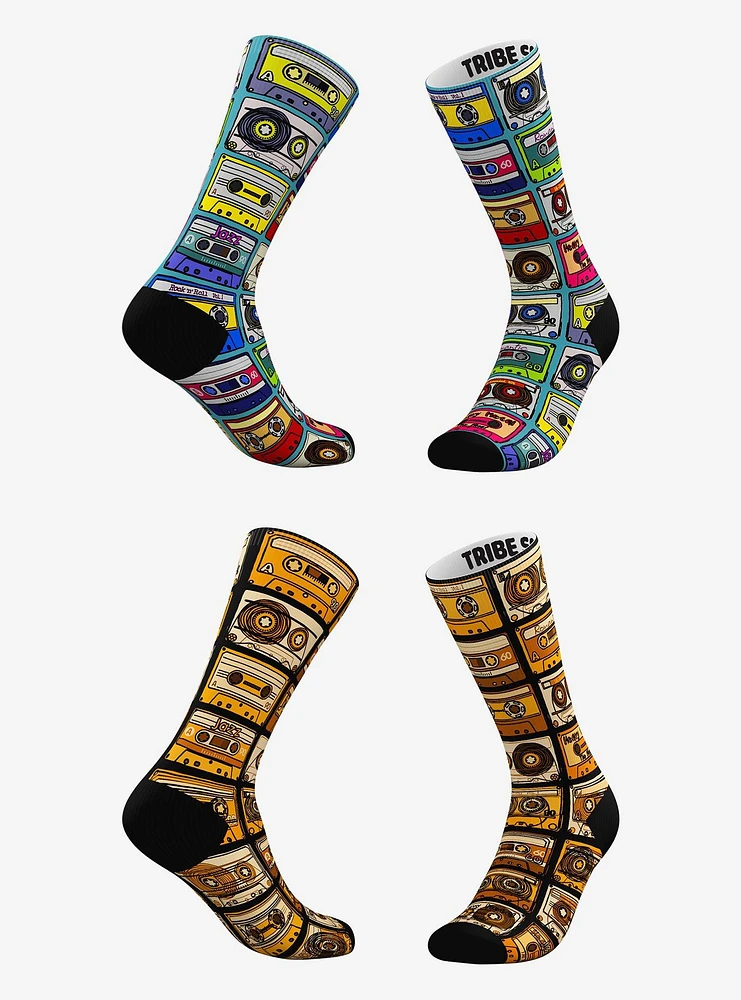 Classic Cassette and Sepia Cassette Socks 2 Pairs