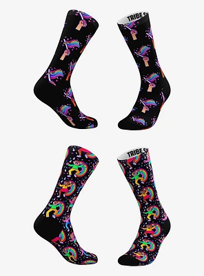 Rainbow Flag and Confetti Pride Socks 2 Pairs
